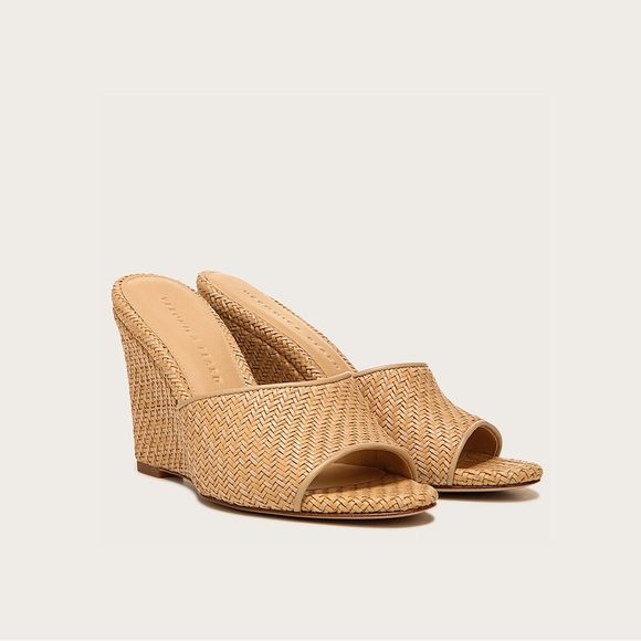 Veronica Beard Dali Raffia wedge sandal - Picture 1 of 12